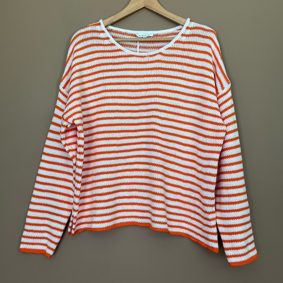 {Miracle} Striped Knit Sweater Relaxed Fit - Womens Small / Medium - NWT - Picture 1 of 10